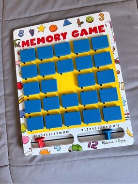 Melissa & Doug Blue and Yellow Flip Memory Game Board